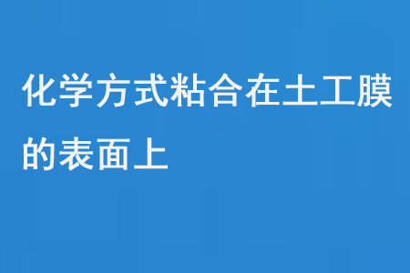 化學(xué)方式粘合在土工膜的表面上